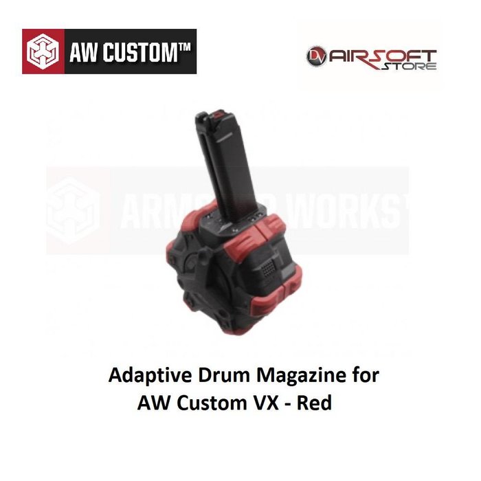 Armorer Works Drum Magazine for Glock series TM - WE - AW VX - Red