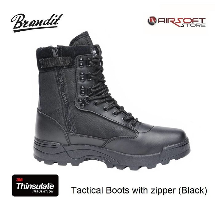 Brandit Tactical Boots with zipper (Black)