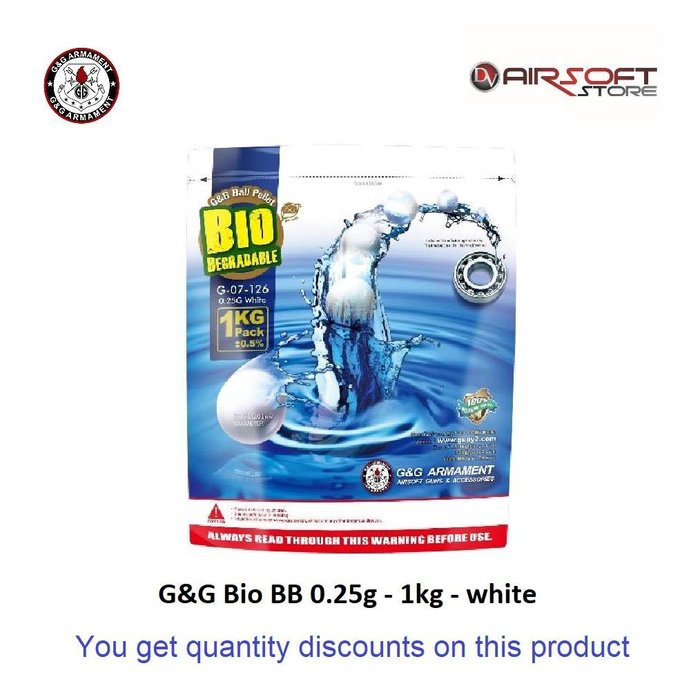 G&G G&G Bio BB 0.25g - 1kg - white