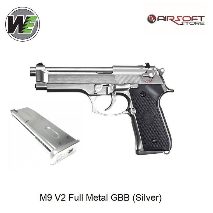 WE (Wei Tech) M9 V2 Full Metal GBB (Silver)