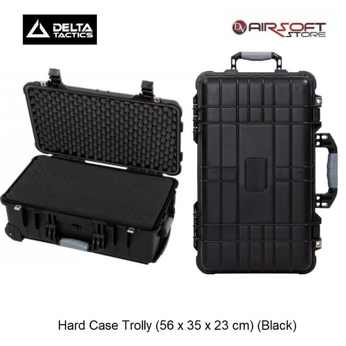 Delta Tactics Hard Case Trolly (56 x 35 x 23 cm) (Black)