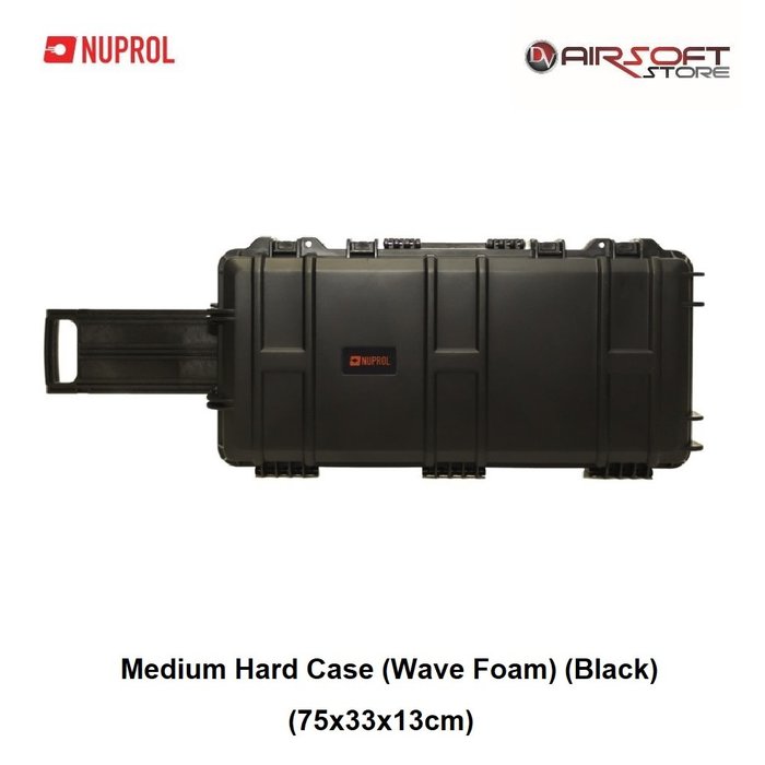 NUPROL Medium Hard Case (Wave Foam) (Black)