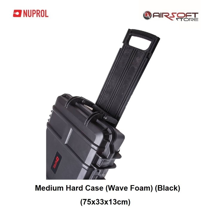 NUPROL Medium Hard Case (Wave Foam) (Black)