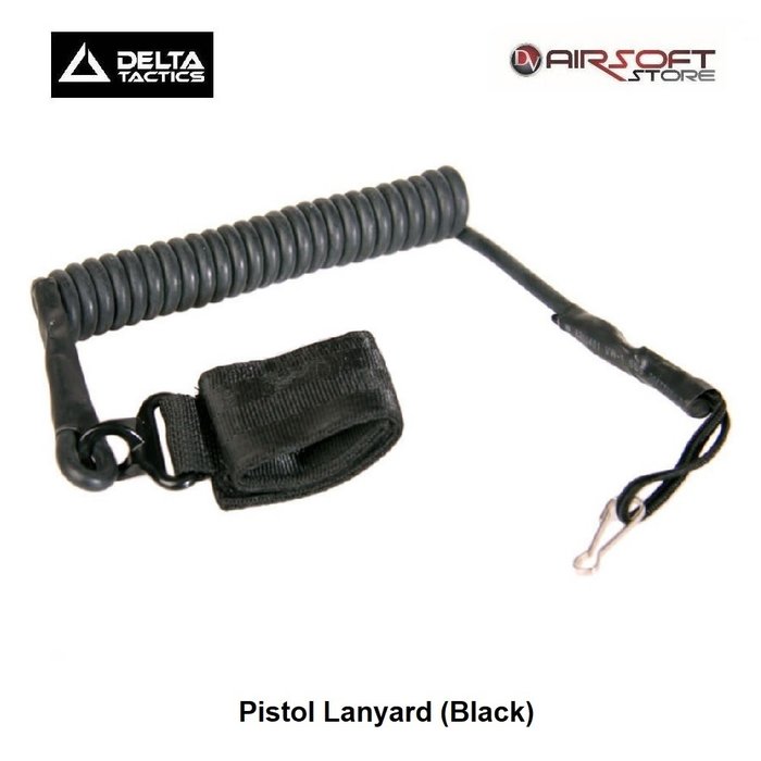 Delta Tactics Pistol Lanyard (Black)