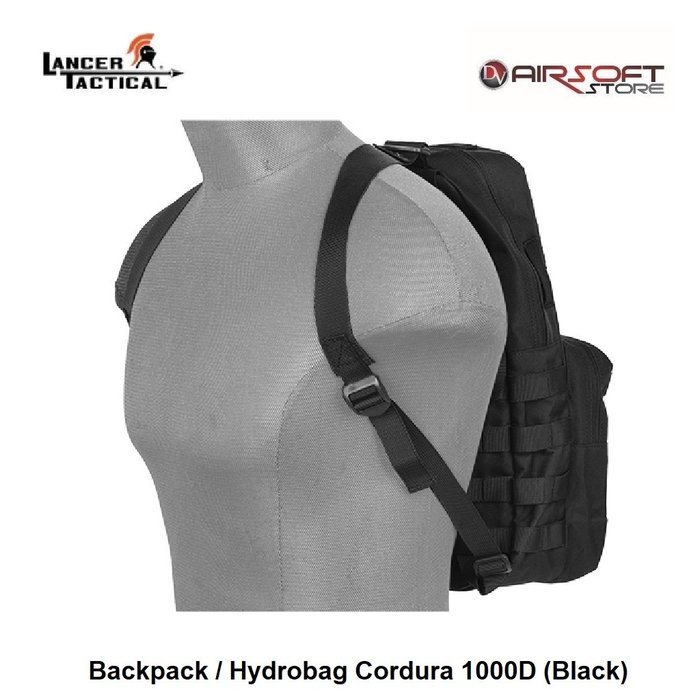 Lancer Tactical Backpack / Hydrobag Cordura 1000D (Black)