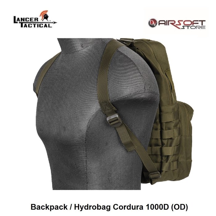 Lancer Tactical Backpack / Hydrobag Cordura 1000D (OD)