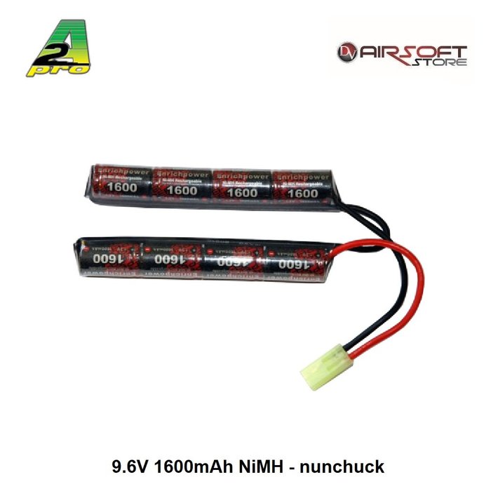 9.6V 1600mAh NiMH - nunchuck