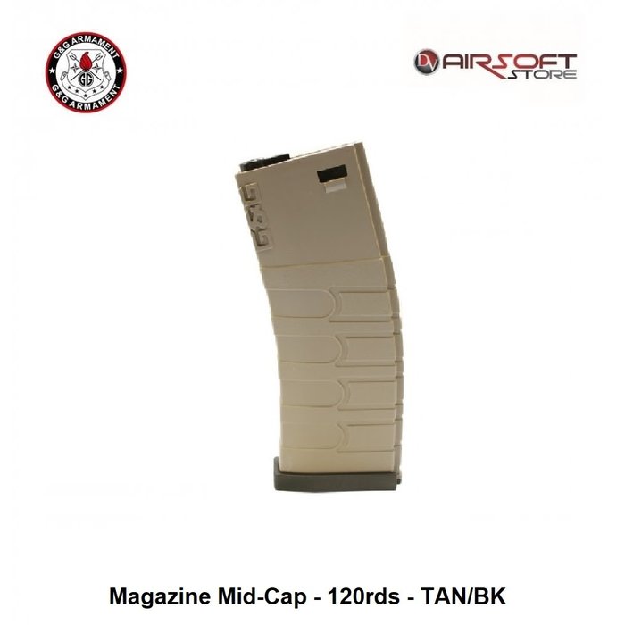 G&G G&G Magazine Mid-Cap - 120rds - TAN/BK
