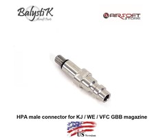 Balystik HPA male connector for KJ / WE / VFC GBB magazine (US)