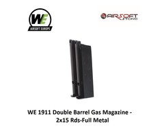 WE (Wei Tech) WE 1911 Double Barrel Gas Magazine-2x15 Rds-Full Metal
