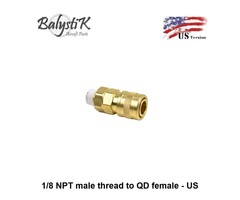 Balystik 1/8 NPT male thread to QD female - US