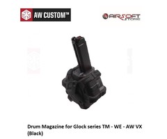 Armorer Works Drum Magazine for Glock series TM - WE - AW VX (Black)