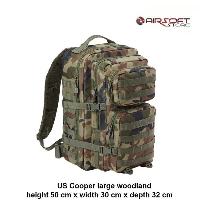 Brandit US Cooper large backpack (woodland)