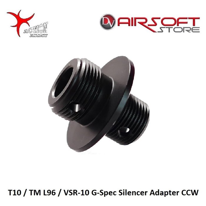 Action Army T10 / TM L96 / VSR-10 G-Spec Silencer Adapter CCW