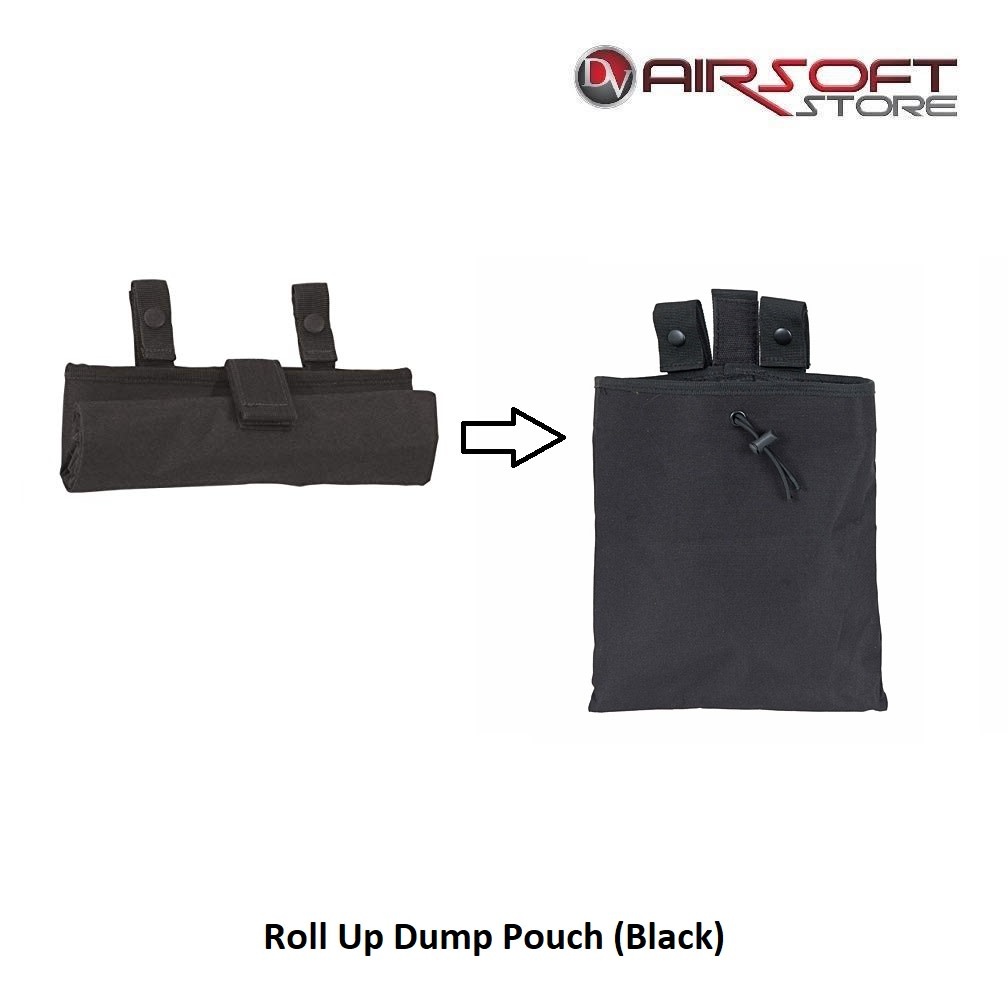 Roll Up Dump Pouch (Black) Airsoft Store