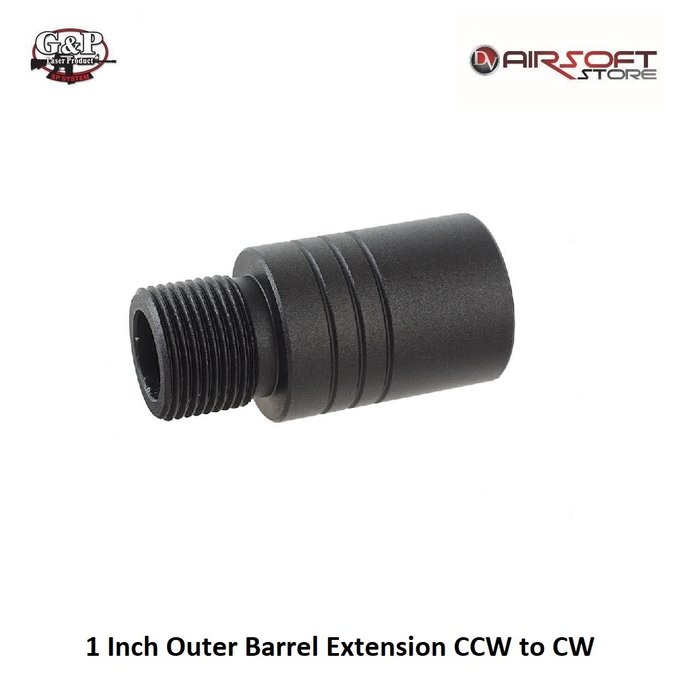 G&P 1 Inch Outer Barrel Extension CCW to CW