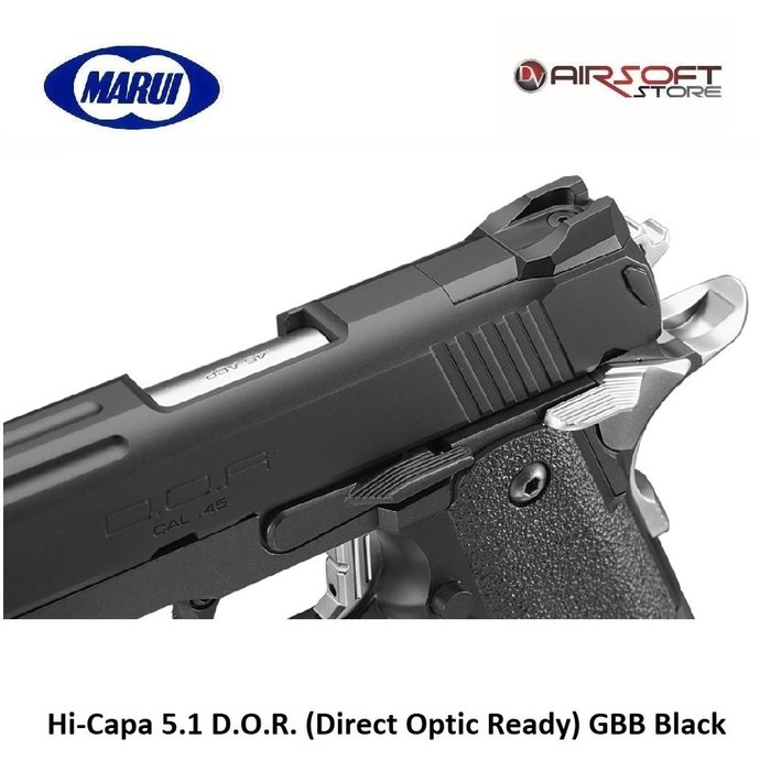 Tokyo Marui Hi-Capa 5.1 D.O.R. (Direct Optic Ready) GBB Black
