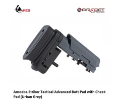 Ares Amoeba Striker Tactical Advanced Butt Pad with Cheek Pad (Urban Grey)