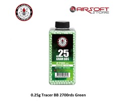 G&G 0.25g Tracer BB 2700rds Green