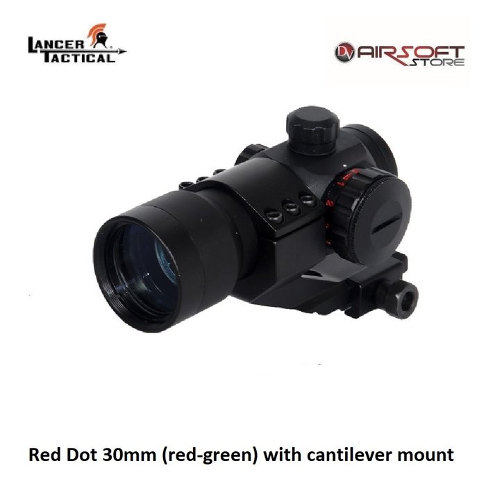 Lancer Tactical Red Dot 30mm (red-green) with cantilever mount