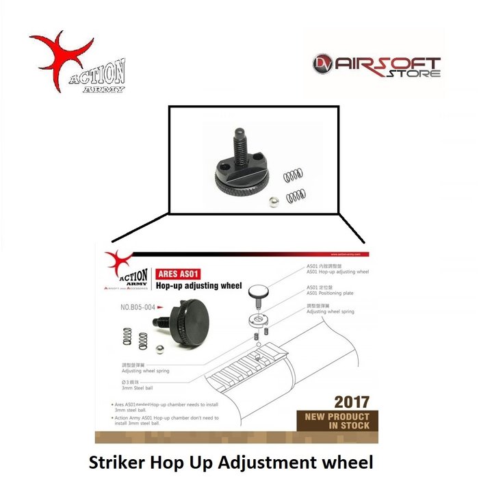 Action Army Striker Hop Up Adjustment wheel