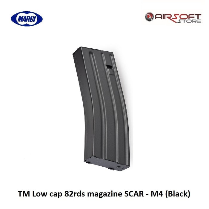 Tokyo Marui TM Low cap 82rds magazine SCAR - M4 (Black)