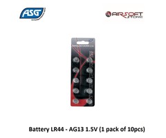ASG Battery LR44 - AG13 1.5V (1 pack of 10pcs)