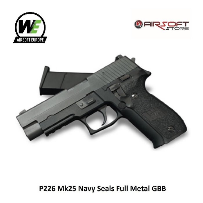 WE (Wei Tech) P226 Mk25 Navy Seals Full Metal GBB