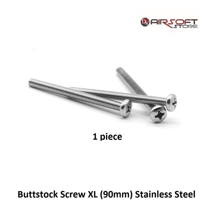 Buttstock Screw XL (90mm) Stainless Steel