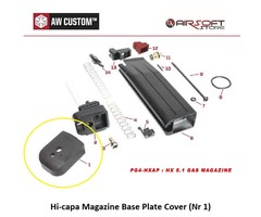 Armorer Works Hi-capa Magazine Base Plate Cover (Nr 1)