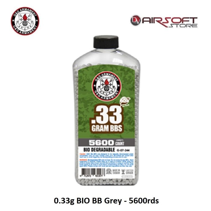 G&G 0.33g BIO BB Grey - 5600rds