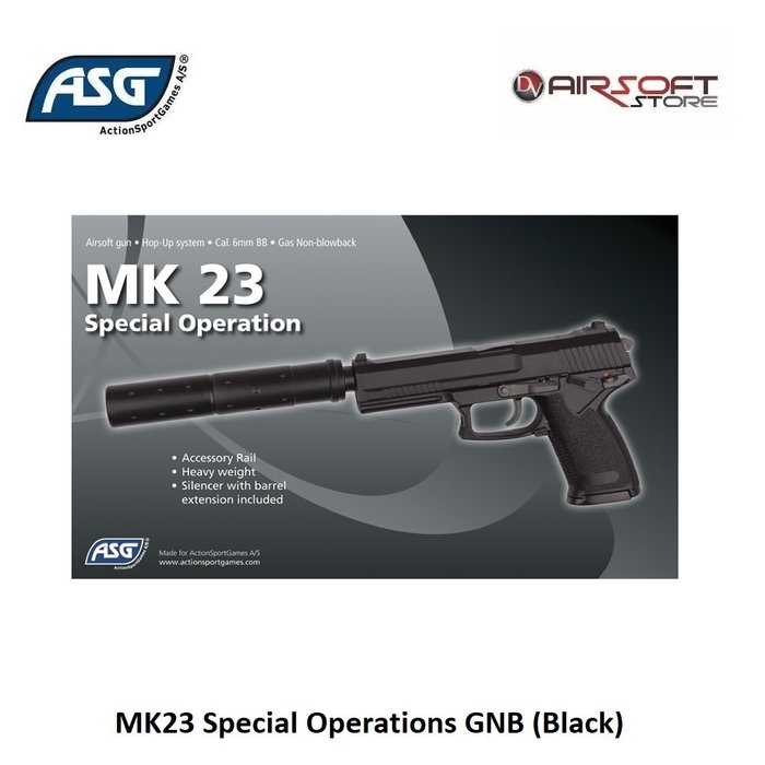 ASG MK23 Special Operations GNB (Black)