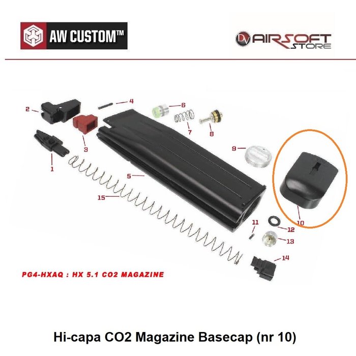 Armorer Works Hi-capa CO2 Magazine Basecap (nr 10)
