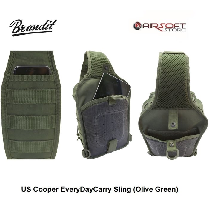Brandit US Cooper EveryDayCarry Sling (Olive Green)