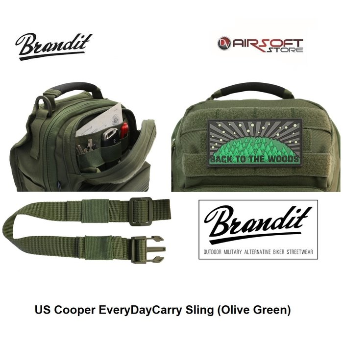 Brandit US Cooper EveryDayCarry Sling (Olive Green)