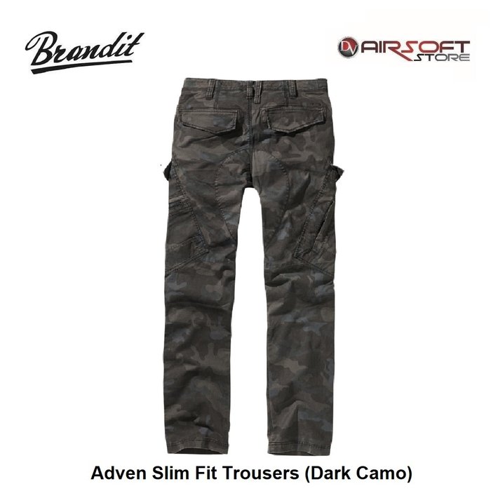 Brandit Adven Slim Fit Trousers (Dark Camo)