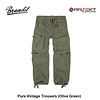 Brandit Pure Vintage Trousers (Olive Green)