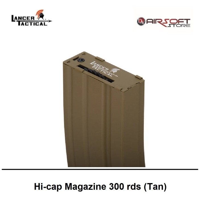 Lancer Tactical Hi-cap Magazine 300 rds (Tan)