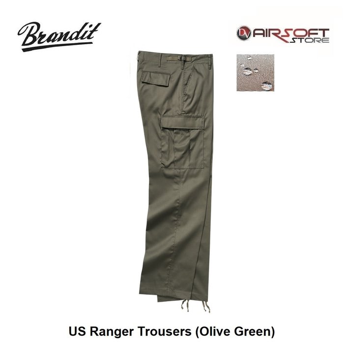Brandit US Ranger Trousers (Olive Green)