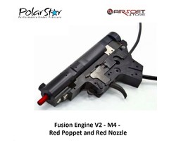 Polarstar Fusion Engine V2 - M4 - Red Poppet and Red Nozzle