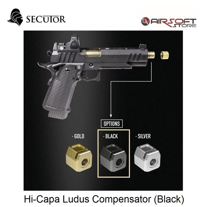 Secutor Hi-Capa Ludus Compensator (Black)