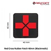 JTG Red Cross Rubber Patch 40mm (Blackmedic)