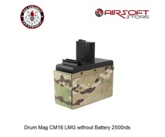 G&G Drum Mag CM16 LMG without Battery 2500rds Multicam