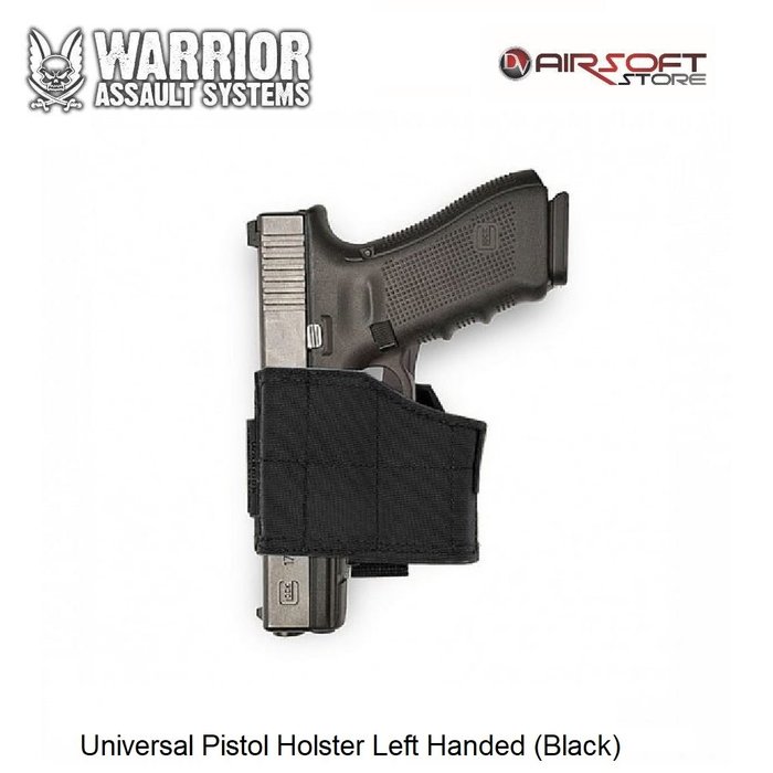 Warrior Universal Pistol Holster Left Handed (Black)