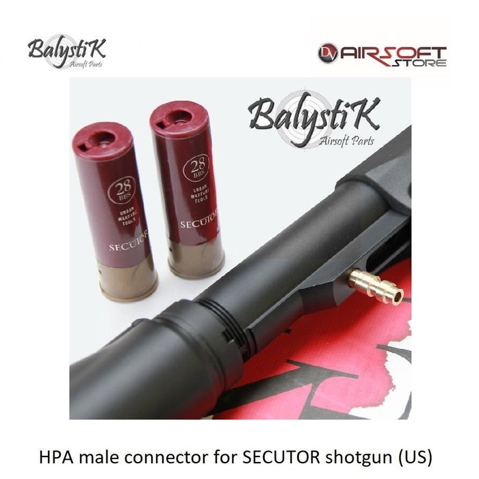 Balystik HPA male connector for SECUTOR shotgun (US)