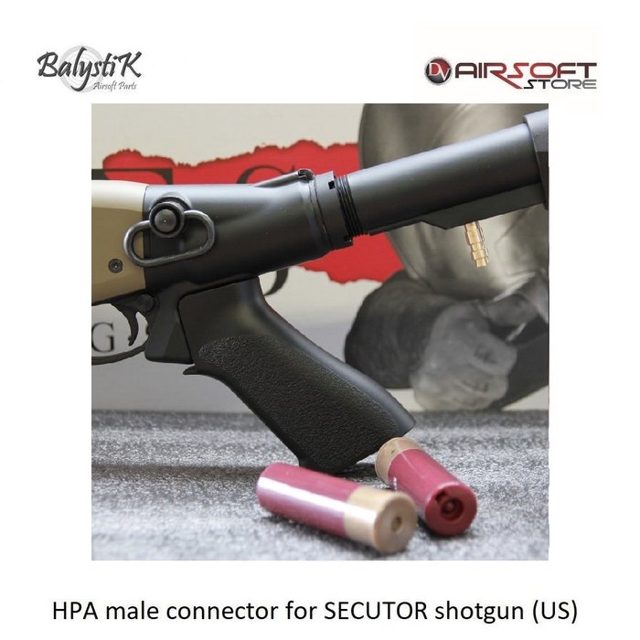 Balystik HPA male connector for SECUTOR shotgun (US)