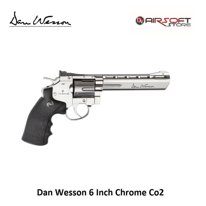 ASG Dan Wesson revolver 6 Inch Chrome Co2