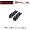 Amoeba M-Lok Key Rail System Black (2pcs)