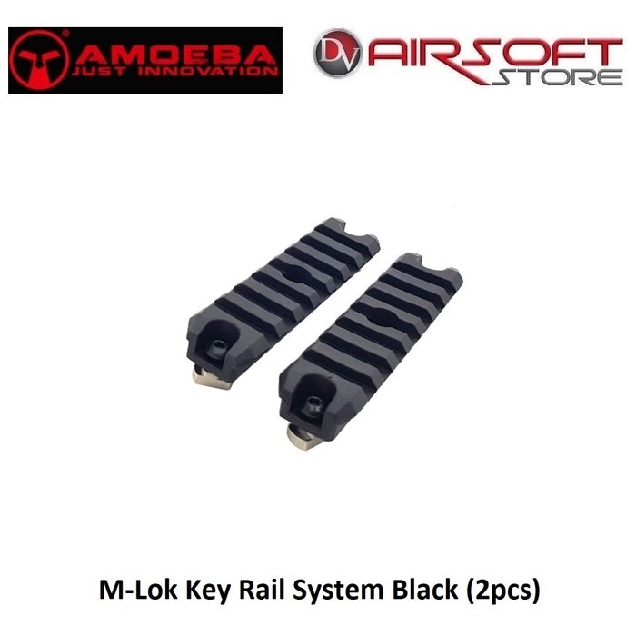 Amoeba M-Lok Key Rail System Black (2pcs)