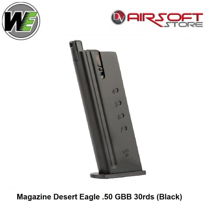 WE (Wei Tech) Magazine Desert Eagle .50 GBB 30rds (Black)
